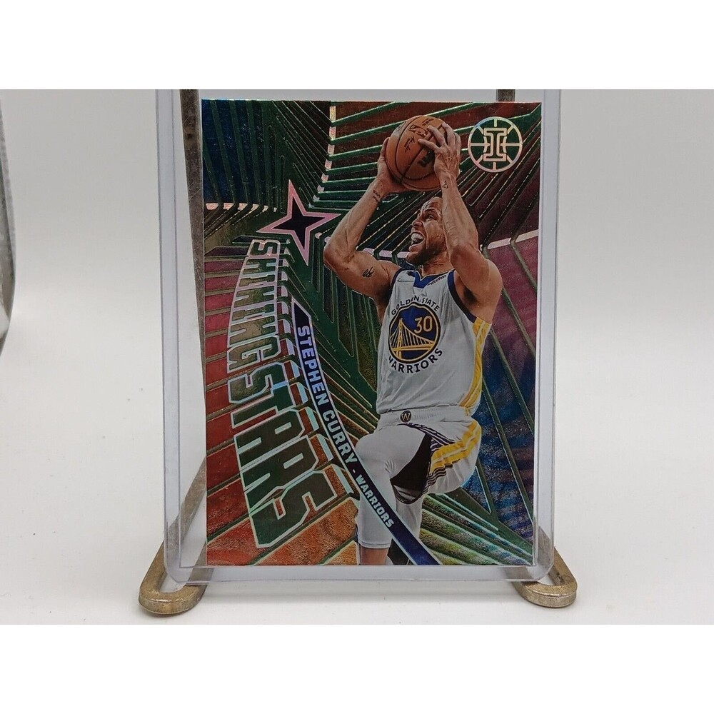2021-22 PANINI ILLUSIONS STEPHEN CURRY RAINBOW SHINING STARS SP #7 GS WARRIORS